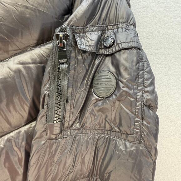 Andrew Marc Puffer Coat Women's L Black 650 Fill Power Down Classic Winter Gear - Picture 5 of 16